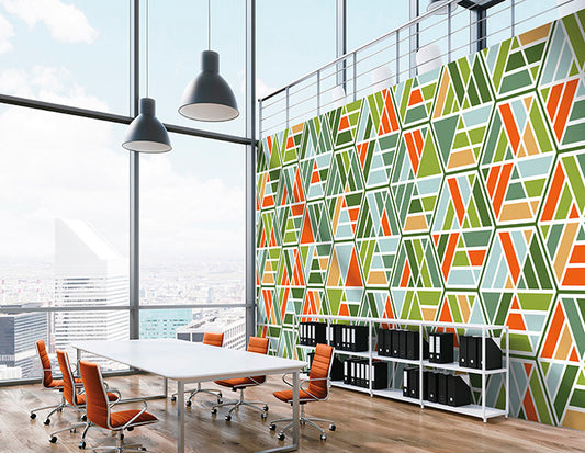 Green Wall Geometric