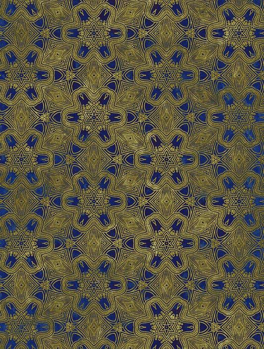 Cobalt and Gold Mandala