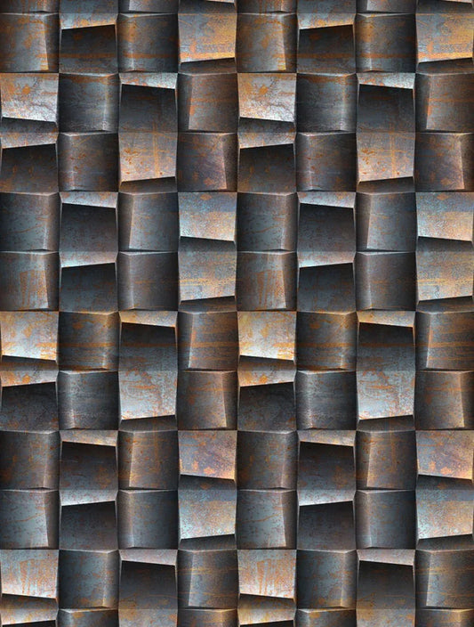 Cubism Rusted Steel