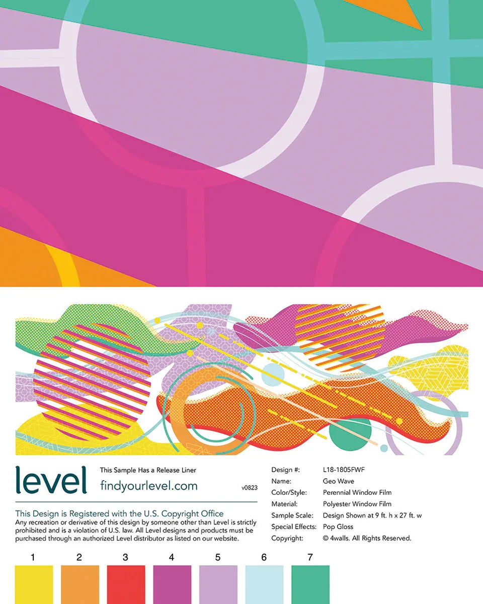 Geo Wave Perennial Window Film