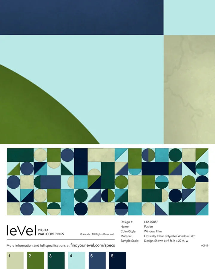 Fusion Sea Glass Window Film