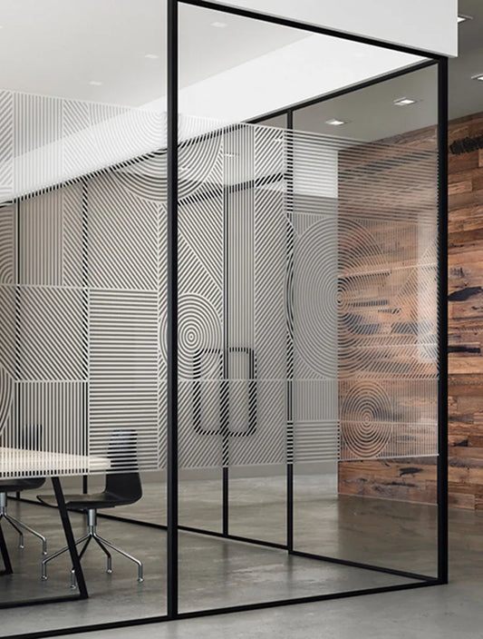 Crop Circles Frosted Standard Repeat Window Film