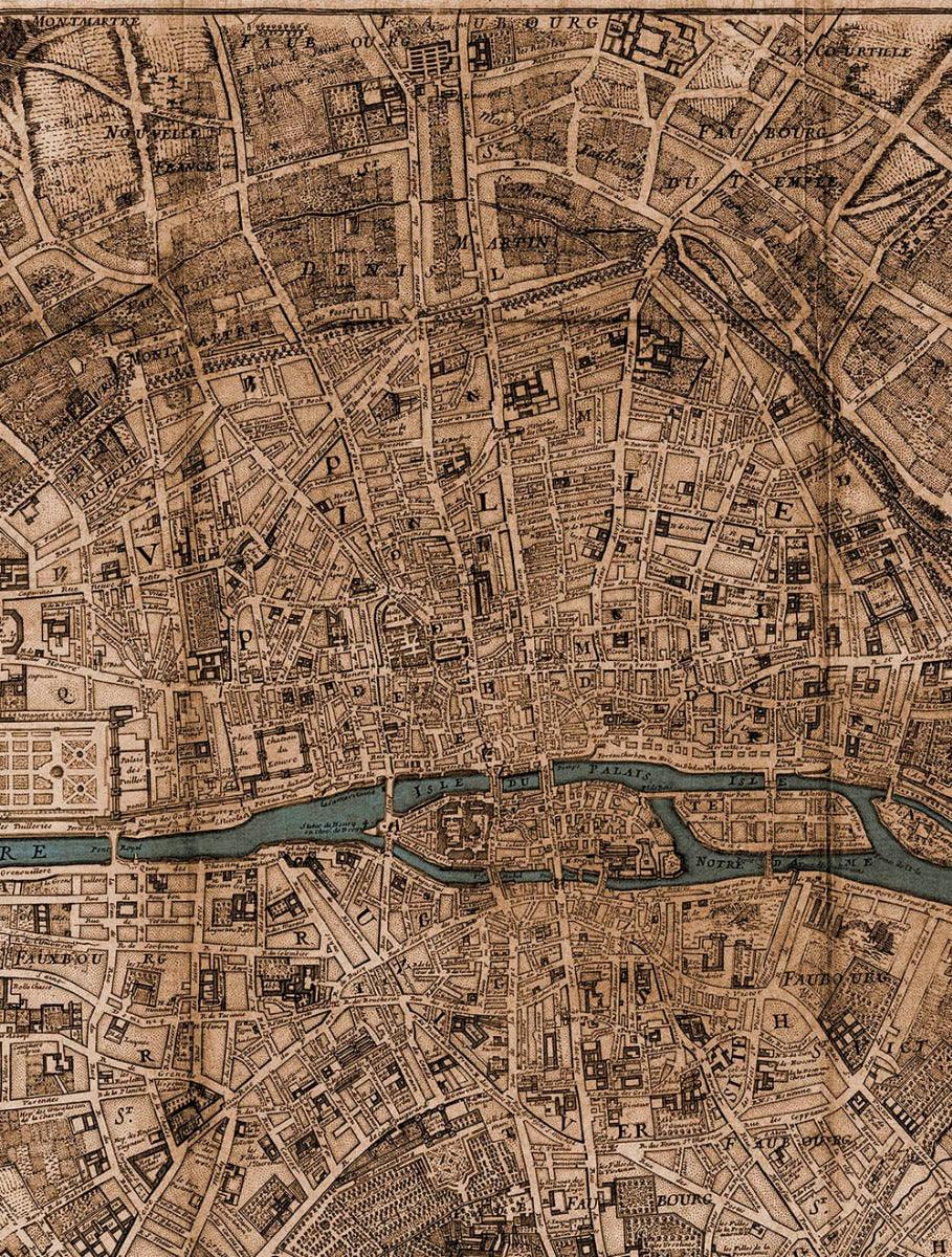 Paris Map Mural