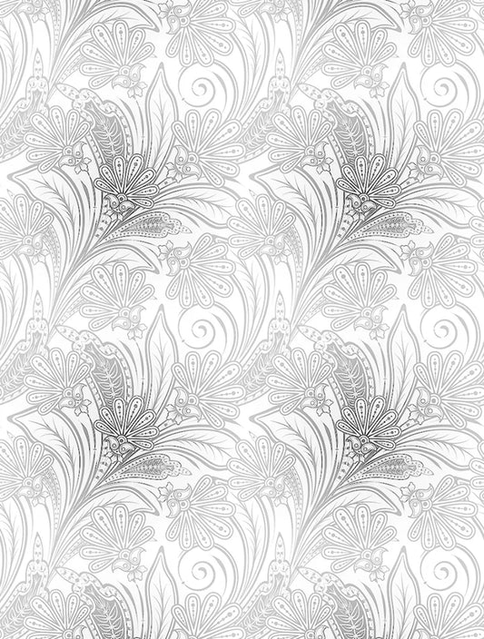 Paisley Floral Frosted