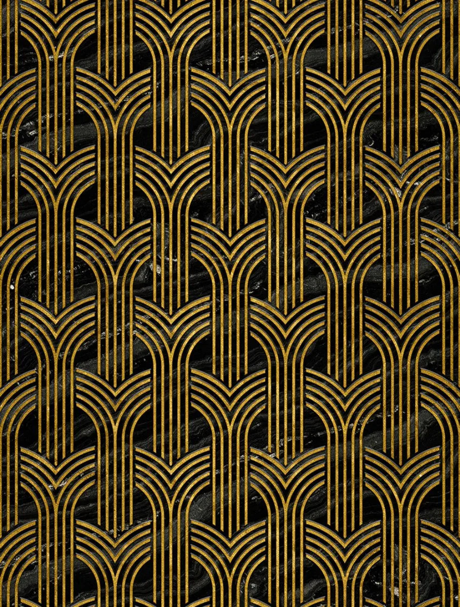 Vaulted Deco Gold and Onyx