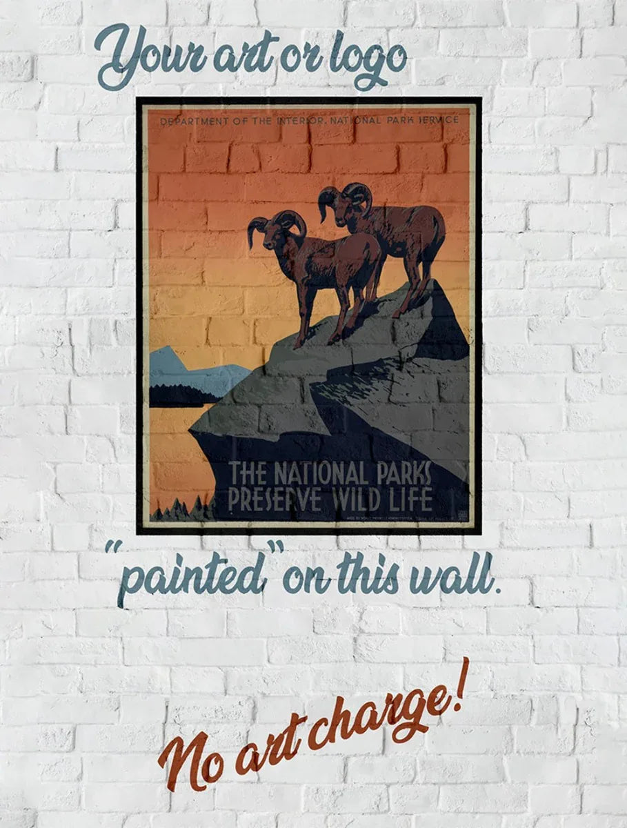 Painted Bricks, Your Logo Here