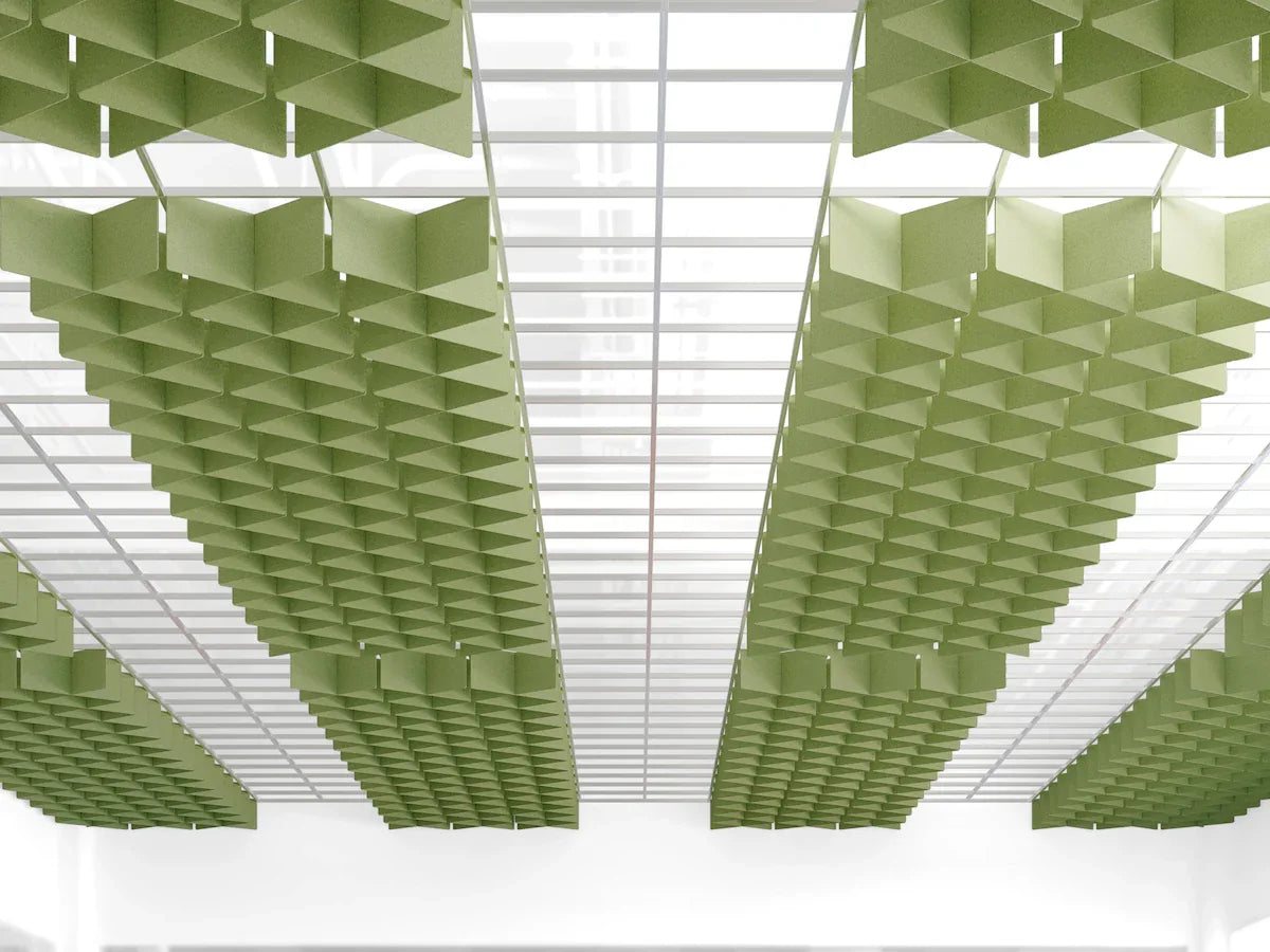 Mode Acoustic Felt Ceiling Cloud Grid System – Surface Materials