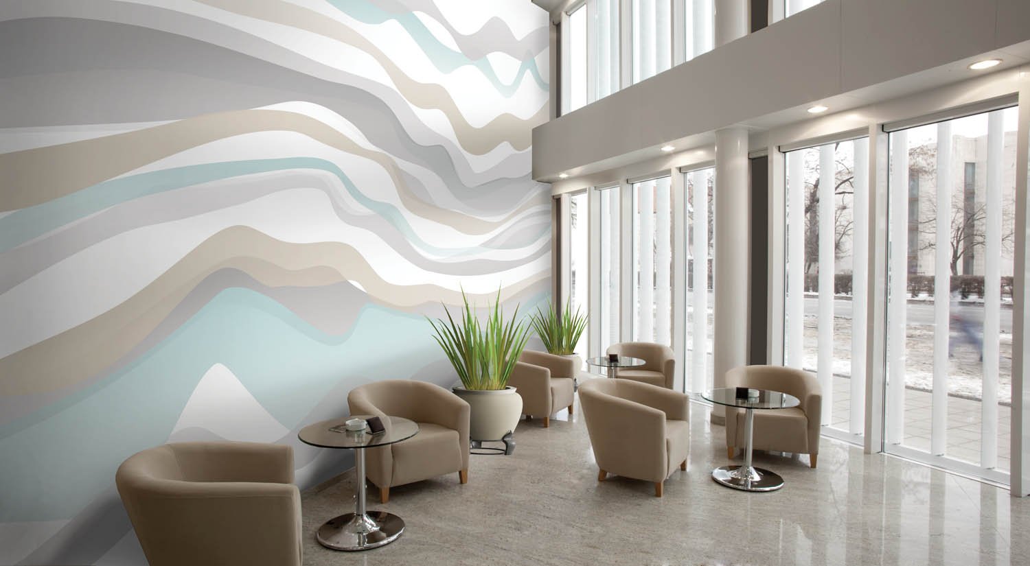 Ribbon Wallcovering – Surface Materials