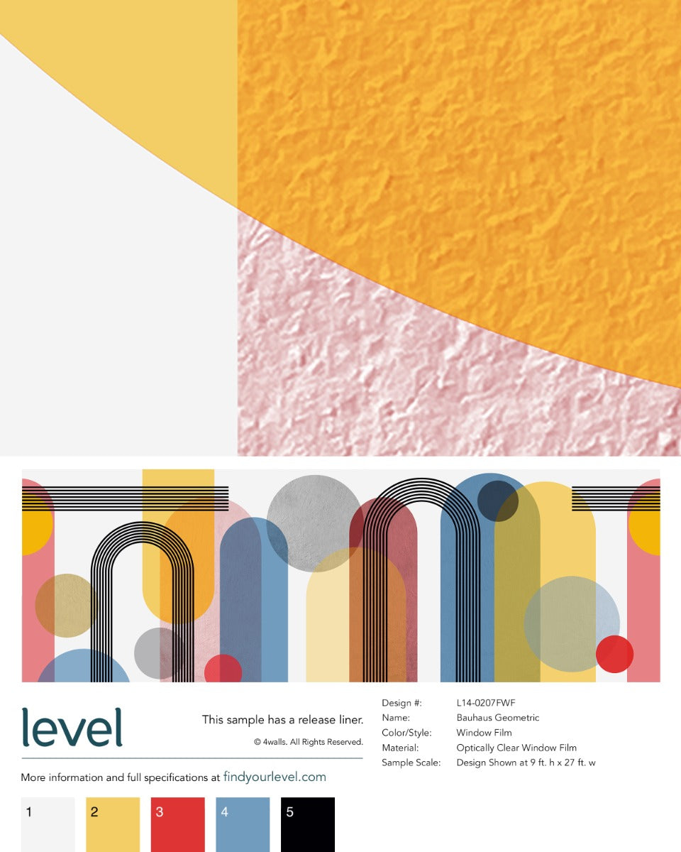 Bauhaus Geometric Window Film