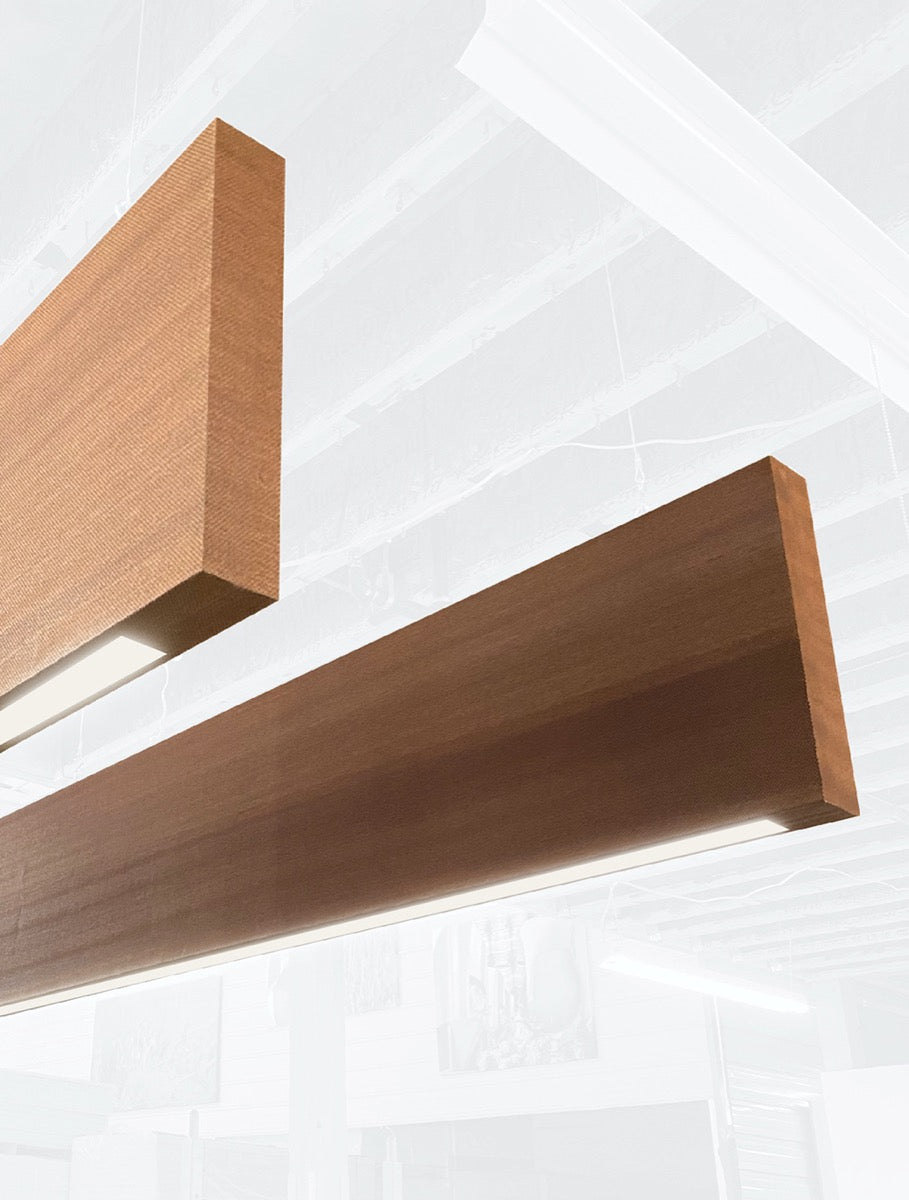 Mode Acoustic Wood Ceiling Baffle LED