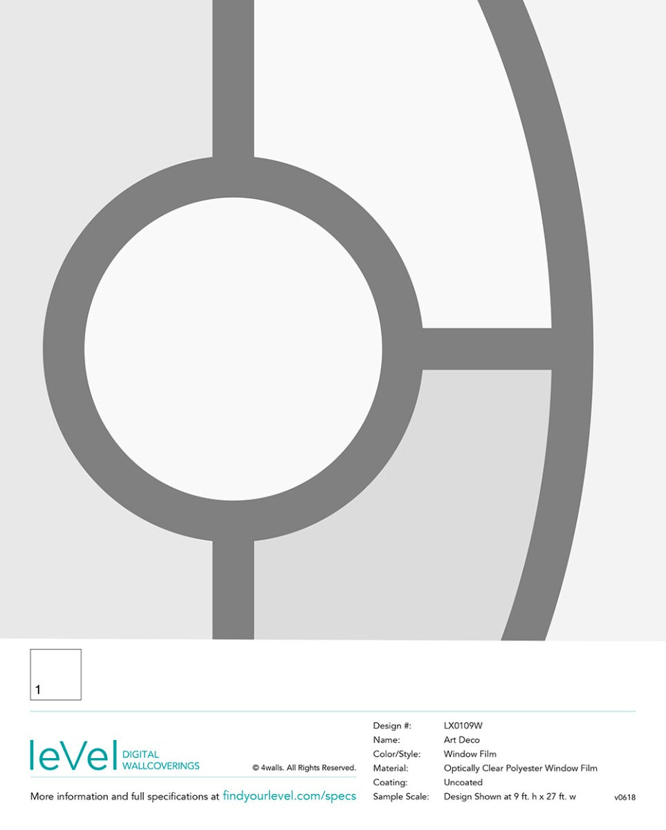 Art Deco White Window Film