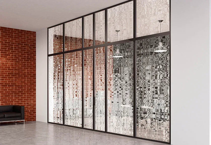 window film lobby at the lake