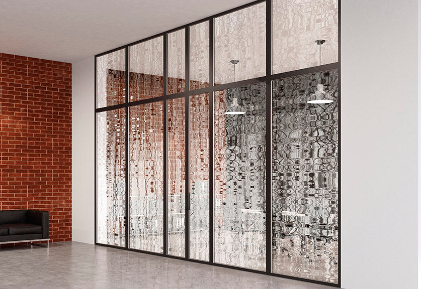 window film lobby at the lake