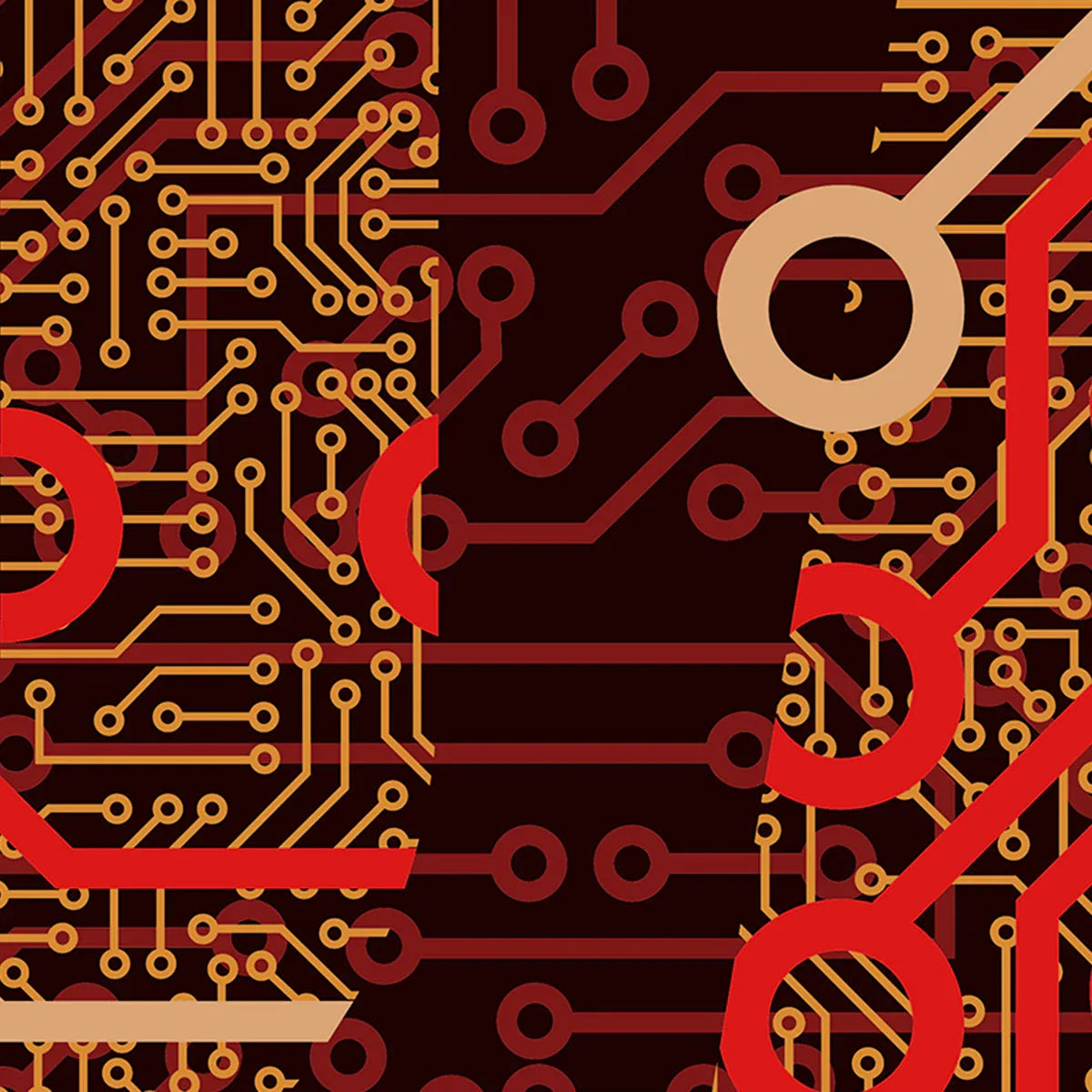 Circuit Board Word Wall