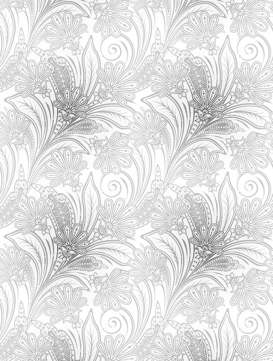 Paisley Floral Frosted