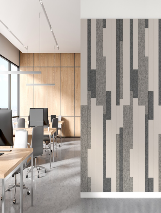 Mode Acoustic Felt Wall Plank System Paradigm