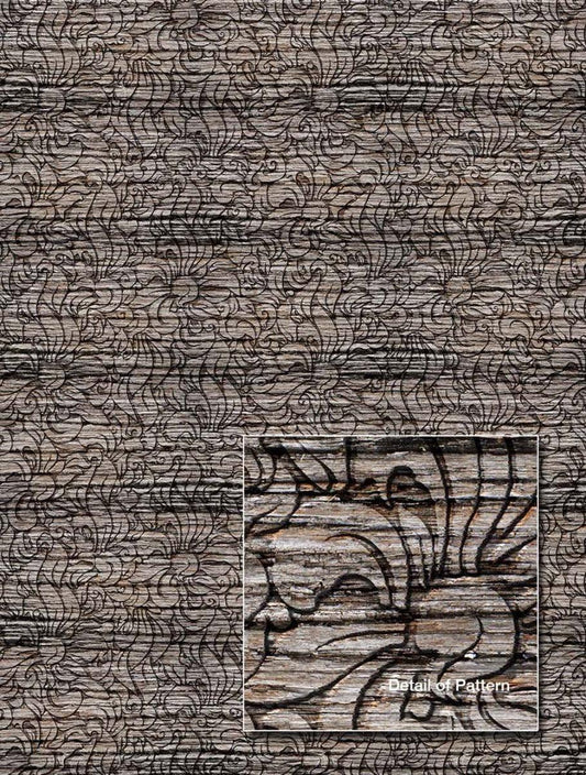 Rustic Flowers Carved