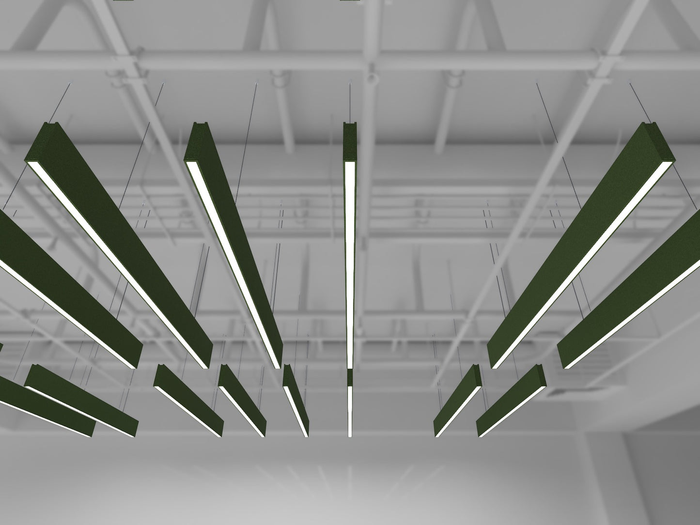 Mode Acoustic Felt Ceiling Baffle Box LED