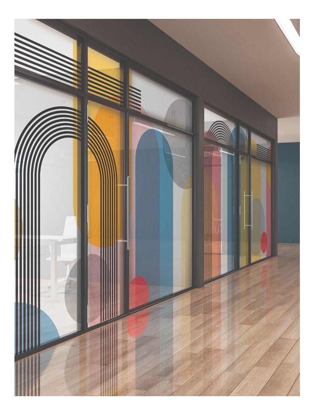 Bauhaus Geometric Window Film